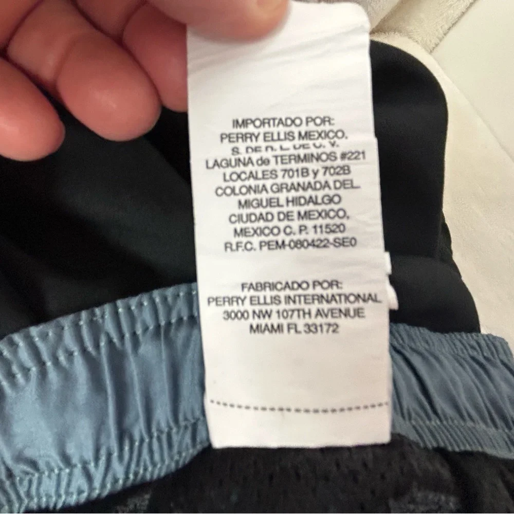 Nike‎ Black & Blue Stripe Swim Shorts Men's Medium